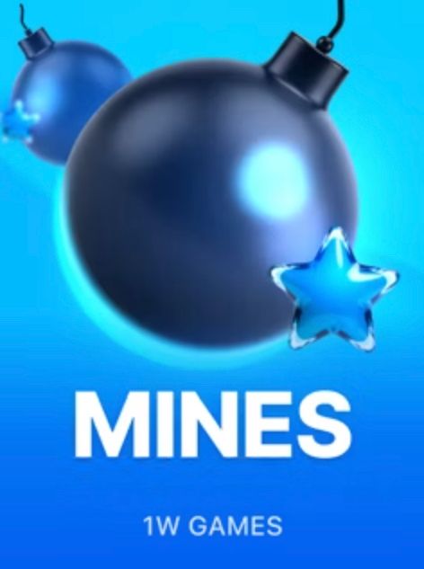 Игра Mines с синими морскими минами и хрустальными звёздами